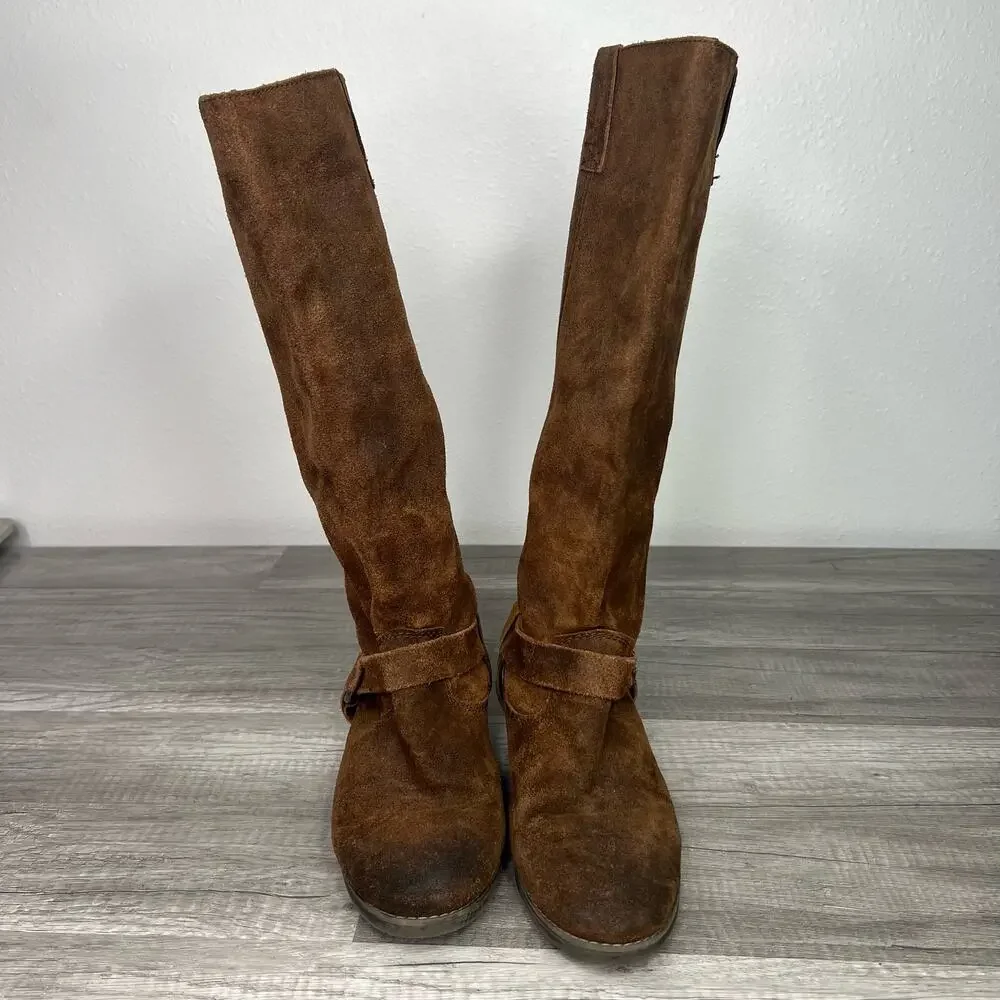 Dolce Vita Suede Ridding Boot Tall Brown Size 7 1/2